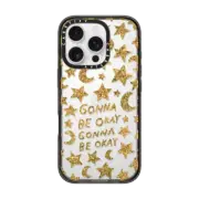 iPhone 16 Pro Impact Case Gonna Be Okay Glitter by Kristen Peers