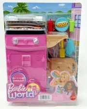 Barbie World Toy Barbecue Grill Backyard Cookout