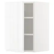 METOD wall cabinet with shelves, white/Voxtorp high-gloss/white, 40x37x60 cm
