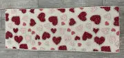 CUPCAKES & CASHMERE VALENTINE DECOR RED & PINK BEADED "HEARTS" TABLE RUNNER NWT