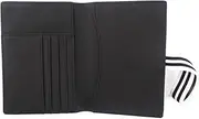 [iZiv] Passport Holder Travel Cover Case Leather Slim RFID Blocking Passport Travelling Wallet for Men Multifunction ID Credit Cards Cover Case with Elastic Strap