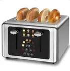 WHALL 4 Slice Touchscreen Toaster - Stainless Steel, 6 Adjustable Shade Settings