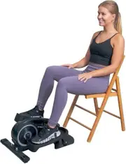 YYFITT Under Desk Elliptical Machine for Home Office, 2-in-1 Seated Standing ...