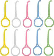 MIBICIRI 10PCS Aligner Removal Tool,5 Colors Portable Aligners Remove Hook Braces Removal Kit for for Invisible Braces