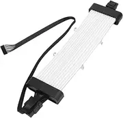 ARGB PSU Cable with 5V LED Strips, 120 Beads Silicone RGB Extension for PC Case/GPU/Motherboard, 16.8M Color 3D Lighting & Meteor Effects (SK3 Controller White)
