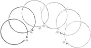 Yardwe Electric Bass Strings 6 Pack 4-string Hexagonal Coated Nickel Steel for Bass Instruments