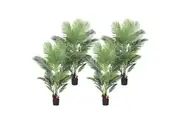 SOGA 4X 180cm Artificial Swallowtail Sunflower Fake Decoration Tree Flower Pot Plant
