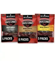 Jack Link'S Beef Jerky Variety Pack - Includes Original, Teriyaki, and Peppered