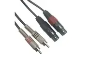 ACL Dual XLR to RCA Cable, Heavy Duty 2 XLR Female to 2 RCA Male Patch Cord HiFi Stereo Audio Connection Interconnect Lead Wire 6m