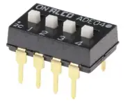 TE Connectivity DIP SWITCHES 35Pcs 24V DC 100mA 4-Way SPST Slide Actuator