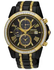 [Seiko] Le Grand Sport Sports Watch in Black/Gold