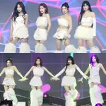 女團服裝 套裝韓國女團AESPA同款打歌服舞臺表演服表演服舞蹈新款白色毛毛套裝