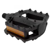Sunlite Juvenile Platform Pedals 1/2" Boron Spindle One-Piece Resin Body Black