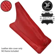 RED TOP GRAIN REAL LEATHER HANDBRAKE BOOT OVER RUBBER FITS FIAT X1/9 X19