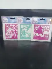 3 Enchanted Forest Crafters Companion Fairyland Metal Cutting Die fairy Horse