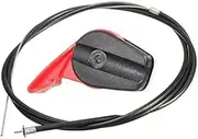 TJIANXI Lawn Mower Throttle Control Lever Handle Switches with 165CM Cable, Mechanical Switch, Hinge Lever, Manual, Red