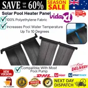 Swimming Pool Heater Panel Solar Powered Water Heating System Accessory Black AU