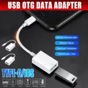 For iPhone or Type C to USB OTG Data Cable Adapter Male 3.0 A Female Converter