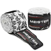 DEATH SKULLS 180" ELASTIC HAND WRAPS Meister MMA Cotton Boxing Wraps Mexican NEW