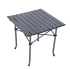 Camping Table Folding Camping Table Steel Frame Aluminum Top Portable Picnic