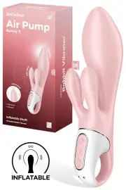 Satisfyer Air Pump Bunny 3 8.3" Inflatable Rabbit Vibrator