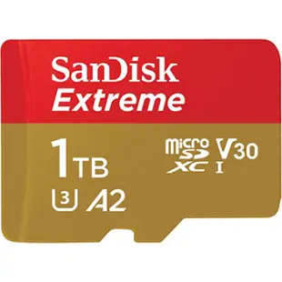 SanDisk 1TB 1T microSDXC Extreme【160MB/s】 UHS U3 4K V30 A2 C10 SDSQXA1-1T00 手機記憶卡