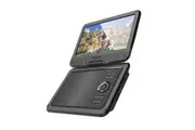 Laser Portable DVD Player With 10" LCD Screen 180 Swivel Car Charger Black
