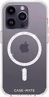 Case-Mate iPhone 14 Pro Case - Clear Twinkle Diamond [10FT Drop Protection] [Compatible with MagSafe] Magnetic Cover with Cute Bling Sparkle for iPhone 14 Pro 6.1", Anti-Yellow, Anti-Scratch, Slim