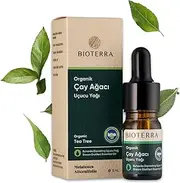Bioterra Organic Tea Tree Essential Oil - Antibacterial & Antiseptic for Acne, Skin & Nail Fungus, Hair Care, Scalp & Insect Bites Treatment(5ml)