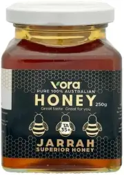 VORA 100% Pure Australian Jarrah Honey, Premium Honey, High Antimicrobial Act...