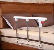 Adults Guard Rail Folding,Bed Rail for Elderly Adults Seniors,Ajustable and Folding Bed Railing,Bed Rails Safety Assist Handle Bed Railing for Elderly Seniors,White