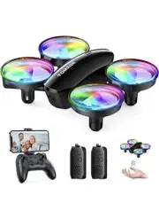 Tomzon Mini Drone With Camera Lightweight Led Quadcopter For Kids & Beginners