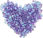 HAPINARY DIY Sequins for Crafts Apparel 6mm Round Sequins Decorative Materials Bag Making Jewelry