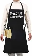 Geli Funny Cooking Aprons for Men and Women Chef, Adjustable Neck Strap with Pockets Waterproof and OilProof for Birthday, Thanksgiving, Christmas for Women, Wife, Husband, Mum, Dad