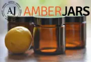 30 x 120ml Glass Amber Jars with Black Wadded lid - Great Value Bulk Price