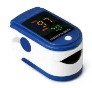 Finger Pulse Oximeter Large Display Blood Oxygen Monitor in Navy Blue or Black