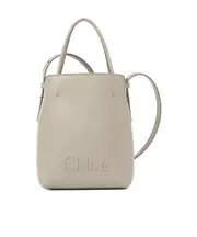 Chloé Sense Micro Tote Bag One size Motty Grey