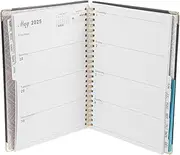 Daily Calendar Notebook Monthly Journal Planner Spiral Binding Vertical Planner Academic Notebook for School