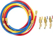 SOLUSTRE R12/r22/r134a Auto A/c Refrigeration Charging Tubes Adding Tube for Car Pack Safety Ball Valves