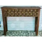 Wooden Entryway Console Table Solid Wood Hallway storage Home Decorative Table-1