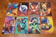 Fleer Ultra Spider-Man UltraPrints Set of 8 Plus Ltd Poster 1995 MINT NEW