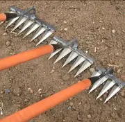 Iron Gardening Hoe Weeding Rake Agricultural Tools Grasping Raking Loosening Soi