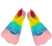 Kids Swim Fins, Short Youth Fins Swimming Flippers, Swimming Training Flippers for Kids Lap Swimming, Swim Pool Snorkeling Diving Equipment for Kids Beginners