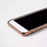 heyday Apple iPhone SE (2nd gen)/8/7/6s/6 Clear Case with Bumper Frame Gold NIB
