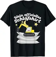 [X.Style] Napping Pajama Sleeping Shirt Cute Lazy Excavate ds858 T-Shirt Black