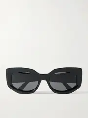 [CELINE Eyewear] CELINE Eyewear - Bold Cat-eye Acetate Sunglasses - Black - One size One size Black