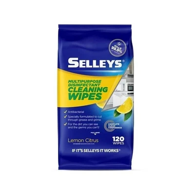 Selleys 120 Pack Complete Clean Multipurpose Disinfectant Wipes