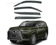 For Lexus LX600 2022-2023 ABS Black out Window Sunshield Visor Rain Guard Trim