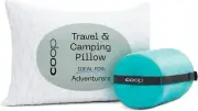 Luxury Travel & Camp Pillow Set - Washable Memory Foam with Geometric Design