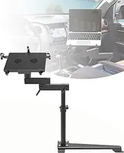 SPIRRELAB Truck Laptop Mount Fit for 07-21 Toyota Tundra, Aluminum Truck Laptop Tablet Holder Adjustable Computer Stand for Truck